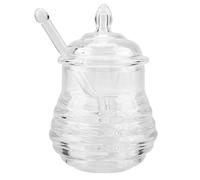 ERYUE Barattolo per Trasparente a Forma di Alveare da 245 Ml, Elegante e Bello, Materiale PS Robusto, Tazza di Grande capacità per Conservare e Distribuire il, Perfetto per