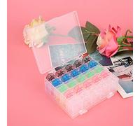 ERYUE Bobine di Plastica Colorate a Due Piani Bobine per Macchina da Cucire Organizzate per Custodia Macchina da Cucire a Mano, di Filo 50 Pezzi Bobina Assortita Griglia