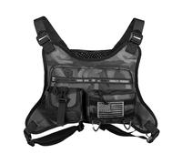 ERYUE Borsa Pettorale da Corsa Leggera e Traspirante per Sport All'aria Aperta da Uomo, Spallacci Regolabili, Borsa Frontale Resistente All'acqua per la Corsa, il Ciclismo, L'escursionismo, la Pesca