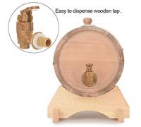 ERYUE Botte di Vino Vintage in Legno di Quercia da 5 Litri per Porto Rum e Whisky, Botte Legno Quercia Fatta a Mano per Birra, Rubinetto in la Conservazione Vino Pregiato, Brandy, Tequila, Whisky