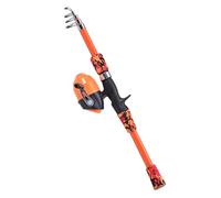 ERYUE Canna da Pesca per Bambini con Guida in Ceramica Liscia, Canna Telescopica e Mulinello Combinati per Bambini Dai 5 Ai 12 Anni, da Pesca Spinning Leggera in Fibra di Vetro Acqua Salata,