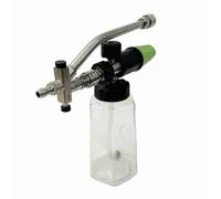 ERYUE Cannone in Schiuma Spruzzatore di Sapone a Collo Largo Durevole per Idropulitrice Bottiglia Trasparente da 1 Litro per la Pulizia Dell'autolavaggio con Connettore Rapido (Trasparente #-3)