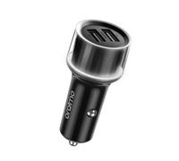 ERYUE Caricatore da Auto Doppio USB Highway 15 da 15,5 W con Anello Luminoso a LED Guida Compatibile con Dispositivi e