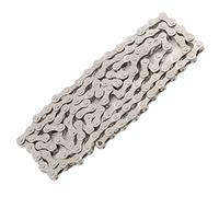 ERYUE Catena per Bicicletta Universale a velocità Singola Ad Alta Resistenza da 116 Maglie per la Sostituzione del Deragliatore Mountain Bike, Facile da Montare, Bici Strada e Mountain Bike, (Argento)