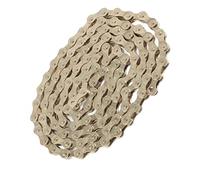 ERYUE Catena per Bicicletta Universale a velocità Singola Ad Alta Resistenza da 116 Maglie per la Sostituzione del Deragliatore Mountain Bike, Facile da Montare, Bici Strada e Mountain Bike, (Oro)