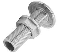 ERYUE Connettore per Raccordo Passascafo, Grado Marino 316, Superficie Lucida a Specchio, Cromato MJS022 per Barche Tubo Flessibile Yacht con Acciaio Inossidabile, Fusione di (MJS022-3/8〃)