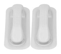 ERYUE Corrimano Gommone Gonfiabile Maniglia in PVC Resistente per Canoa in Barca alla Deriva, Barca da Pesca 2 Pezzi Grigio Bianco, 9,3x3,3x1,8 Pollici per Lo Sport a Remi