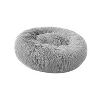 ERYUE Cuccia Rotonda per Gatti, Cuccia per Cani in Peluche con Zampa Finta e Soffice, Cesta Cani di Piccola Taglia, Materasso Animali Lavabile in Lavatrice con (grigio chiaro-diametro 50cm)