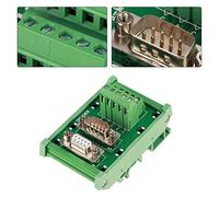 ERYUE DB9-MG6 Scheda Modulo Interfaccia per Montaggio su Guida DIN, Connettore Maschio/femmina, Morsettiera, Testa DB Placcata Oro, Materiale Ecologico, Struttura Compatta per Guide