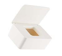 ERYUE Dispenser di Salviette Umidificate PP Lock Moisture con Scatola Bianca per Ufficio Domestico, Contenitore per Salviette Neonati Resistente All'usura (L)