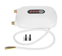 ERYUE Display della Temperatura di Riscaldamento Rapido dello Scaldabagno Istantaneo da 6500 W per Forniture da Bagno Domestiche in Acciaio Inossidabile (Bianco)