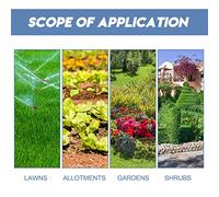 ERYUE Dispositivo di Irrigazione con Temporizzazione Intelligente, Timer di Irrigazione Automatico Multifunzionale a Grande Schermo per Controller Irrigatore Giardino Esterno