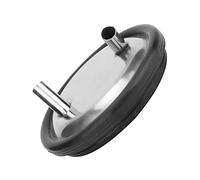 ERYUE Due Coperchio Aperto del Secchio del Latte in Acciaio Inossidabile e Guarnizione di Alta qualità per Mungitrice Adatta a più Animali