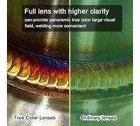 ERYUE Facciale per Saldatura True Color Oscurante Automatica per Saldatura Ad, Facciale Ad Ampia visibilità Resistente Alle Alte Temperature 130 ℃, Leggera e Confortevole i Professionisti