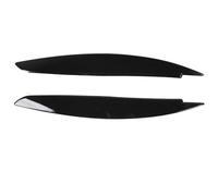 ERYUE Finitura per Sopracciglia Fari Serie 1 E81 E82 E87 E88 2006-2013, 2 Coperture per Palpebre Resistenti Ed Eleganti i Proprietari di Auto (Nero lucido)