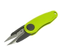 ERYUE Forbici da Lenza Pieghevoli con Copertura Protettiva per gli Appassionati di Pesca Tagliacapelli Portatile con Manico in Plastica ABS (3#giallo)