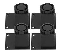 ERYUE Gamba Regolabile per Mobili in Lega di Alluminio, Forte capacità Portante per Divano Letto, Pratico Piedino di Supporto Camera da Letto, Soggiorno, Colore, 4 Pezzi/Set (Base Quadrata