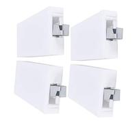 ERYUE Gancio per Armadietto Regolabile per un Montaggio Stabile e Sicuro, Mobili da e Armadietti a Parete, Materiale ABS Resistente + Lega di Alluminio, Set di 4 Ganci il Miglioramento della Casa