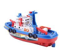 ERYUE Giocattolo Automatico per Pompieri Elettrici, Nave per Spruzzatura Dell'Acqua per Bambini con Suono e Luce Flash, Ottimo Giocattolo da Bagno per Bambini, Galleggianti in Acqua,