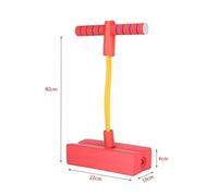 ERYUE Giocattolo per Esercizi Durevole in Schiuma Pogo Stick per Bambini, Che Ispira Interesse Sportivo Il Tempo Libero al Chiuso e All'aperto, Realizzato in Materiale TPE (Rosso)