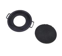 ERYUE Griglia Giapponese Mini Hibachi in Lega di Alluminio Griglia per Barbecue in Stile Giapponese Piccola a Carbone Portatile da Tavolo (Cerchio grande)