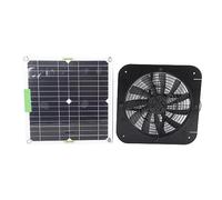 ERYUE Il Ventilatore da Soffitta Alimentato a Pannello Solare Elimina Efficacemente gli Odori per la Cuccia degli Animali Domestici e Il Pollaio Kit Ventola da Pannello Solare 100 W per Serra