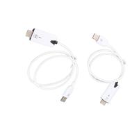 ERYUE Kit di Estensione Video Wireless, Ricevitore Trasmettitore Interfaccia Multimediale HD da 5 GHz per Proiettore PC Portatile, Mirroring dello Schermo 1080P in Tempo