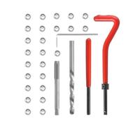 ERYUE Kit di Inserti di Riparazione Filettatura Metrica Durevole M5 M6 M8 M10 M14 Helicoil Car Pro Coil Tool per gli Appassionati del Fai Te Acciaio 25 quantità Filo (M6-1.0)