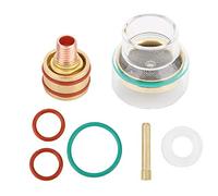 ERYUE Kit di Saldatura TIG, Collet di Tazze di Vetro per WP9 WP20, Fornisce una Vista Straordinaria, Salva Gas, Facile montare. Adatto a Tutte le Torce della Serie WP-9/20/25, 1,6 Mm, (1,6 mm)
