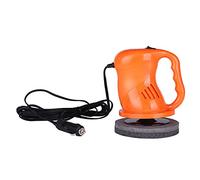 ERYUE Kit Lucidatrice per Auto Elettriche 40 W con 2 Cuscinetti, Tampone per Cera a Basso Rumore Lucidatura e Ceratura di Dettagli Auto, Adatto a Tutte le 12 V (Arancia)
