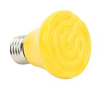 ERYUE Lampada Termica per Rettili in Ceramica Mini Calore a Infrarossi, per Lucertole Rettili, Piccole Scatole di Allevamento, Interfaccia E27 in Lega di Rame e Nichel, Calore a (Giallo da 25 W)