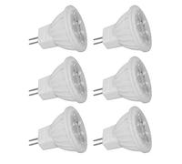 ERYUE Lampadina LED GU4 Dimmerabile MR11 360lm 6 Pezzi Base in Ceramica per la Casa, la Camera da Letto, il Soggiorno, gli Uffici e le Aree Paesaggistiche del Giardino (Luce bianca)