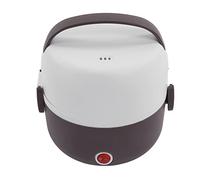 ERYUE Lunch Box con Riscaldamento Elettrico a 2 Strati per Conservare Alimenti Portatili e Scaldavivande per Viaggiatori e Studenti Acciaio Inossidabile ABS (Viola)