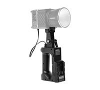 ERYUE Manico a Batteria Durevole Dayi Slot Tool Base di Alimentazione per Luce Video LED YNLUX100/YNLUX200, Design Ergonomico Presa Comoda Studio Fotografico