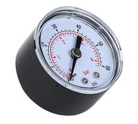 ERYUE Manometro Assiale a Doppia Scala con Quadrante Trasparente, Cassa in Metallo 1/8 BSPT per Meccanica Automobilistica (0-60 psi, 0-4 Bar)