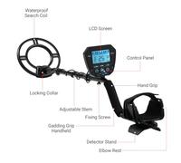 ERYUE Metal Detector Professionale per Adulti modalità Tutti i Metalli/Notch/Pinpoint Regalo Perfetto per la Caccia al Tesoro con Cuffie Pala e Zaino (#2)