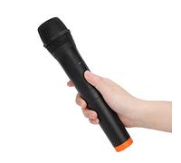 ERYUE Microfono Wireless Professionale VHF in Plastica ABS Nera, Ricevitore USB, per Canto e Parlato, per Appassionati di Musica/esecutori