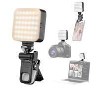 ERYUE Mini Luce di Riempimento a LED Portatile con Temperatura Bicolore e Batteria di Grande capacità per Videoconferenze su Computer Tablet Smartphone Fotocamera DSLR, luminosità Regolabile