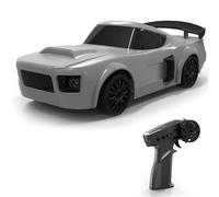 ERYUE Mini Macchina da Drift con Luci a LED, Pneumatici da Corsa, Modello di Veicolo Ad Alta velocità 2,4 GHz, Macchina Telecomandata per Ragazzi/ragazze e Bambini (Grigio #-1)