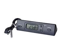 ERYUE Mini Termometro Digitale Display Temporale Compatto Termorilevatore Multifunzione da Esterno per Interni Home Office ABS 1 Pezzo