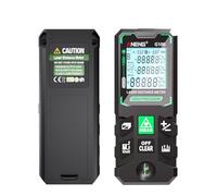 ERYUE Misuratore di Distanza Telemetro Intelligente Ad Alta Precisione per Strumento Multifunzione, Strumento di Misurazione Verde da 120 M con 30 Archivi Dati per Lavoratori Edili Materiale ABS