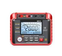 ERYUE Misuratore di Resistenza di Isolamento Misuratore Tensione Megaohmmetro Ad Alta Precisione per Test Riparazione Manutenzione Verifica Trasformatori Motori Cavi Elettrodomestici,Rosso