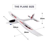 ERYUE Modello di Aeroplano RC per Aliante di Lancio a Mano Grandi Dimensioni per Bambini, Giocattoli Fai Te Aerei Lancio in Schiuma EPP Regali Sogno Bambini