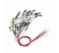 ERYUE Modello di Lampioni Stradali Set di 20 Lampioni a LED per Parco Giochi, Layout Ferroviario per Architetto, Scala 1:150 (Bianco Caldo e Scala 3)