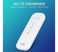 ERYUE Modem USB 4G LTE Veloce 150 Mbps DL 50 Mbps UL per Internet Wireless Alimentazione Flessibile Alta Sicurezza per i Viaggiatori Versione Rossa UE (Versione UE)