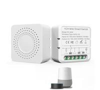 ERYUE Modulo relè WiFi Smart Dual Control Switch Funzione Timer di Controllo Vocale per di Illuminazione Domestica Compatibile con L'APP (Bianca #-4)