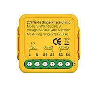 ERYUE Monitor Energetico WiFi Intelligente per Monitoraggio Dell'utilizzo Energetico Domestico e Risparmio Sui Costi, Monitoraggio del Consumo in Tempo Reale per Case Intelligenti, Contatore di