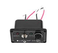 ERYUE Pannello Interruttori per Pompe di Sentina con Indicatore LED Manuale/spento/automatico da 12 V per Imbarcazioni Marine - Materiale ABS Nero Resistente