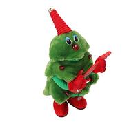 ERYUE Peluche Albero di Natale Elettrico Simpatico Albero Che Canta e Balla per Bambini, 8 Canzoni Gioco Continuo Giocattolo Oscillante Incandescente per Tavoli (di Natale della Chitarra)