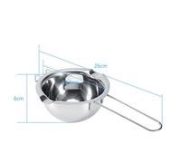 ERYUE Pentola per Sciogliere il Burro di Cioccolato, Beccucci a Doppio Versamento in Acciaio Inossidabile, Maniglia Fredda per Forniture da Domestica